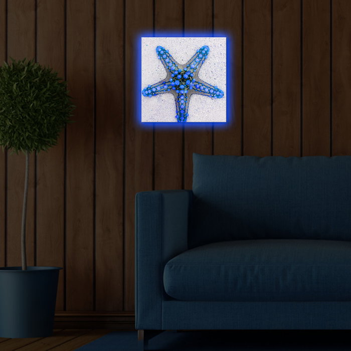 Wallity Lienzo Decorativo Iluminado con LED 28x28 cm Multicolor